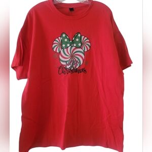 Disney Minnie Mouse Christmas Tee XL
